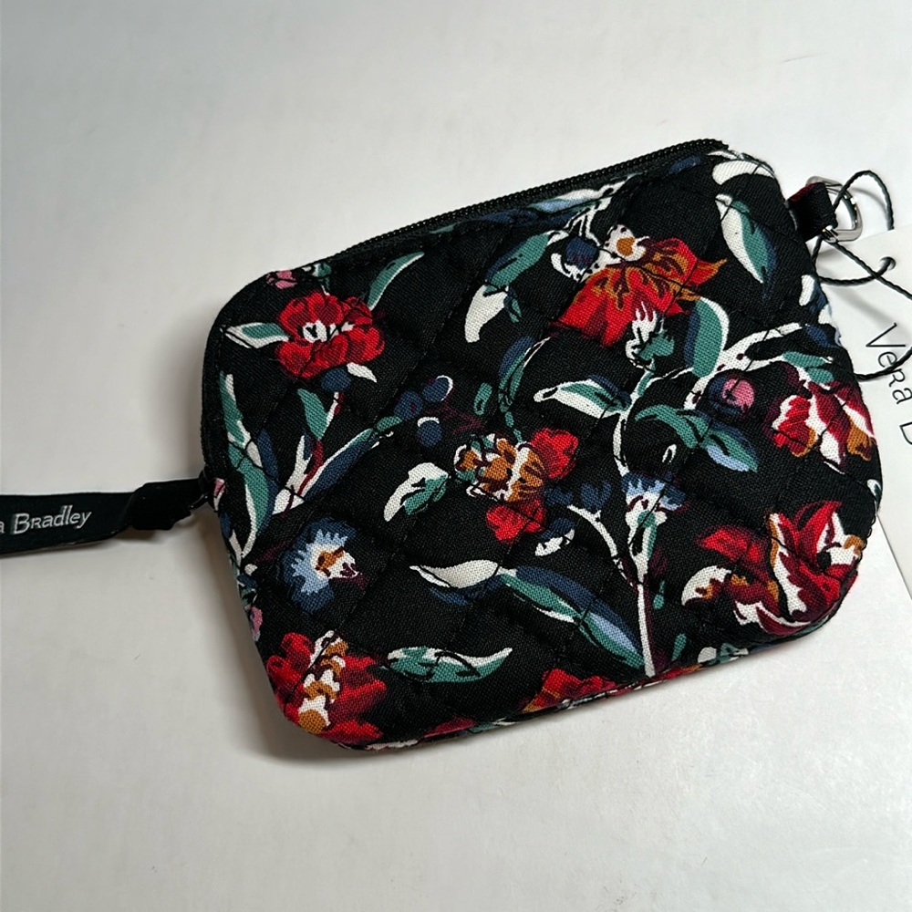 Vera Bradley Coin Purse - Perennials Noir #85A